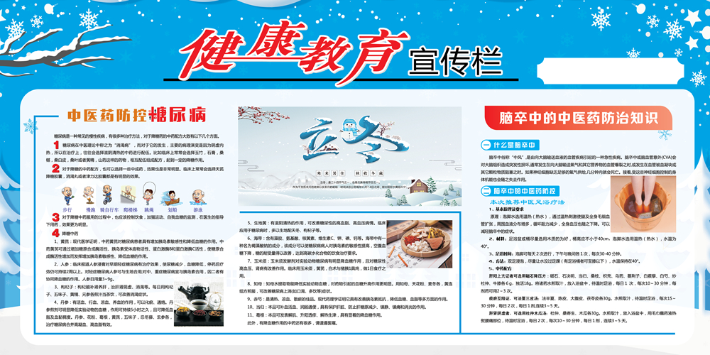 桃源县精神康复医院健康教育宣传栏第六期